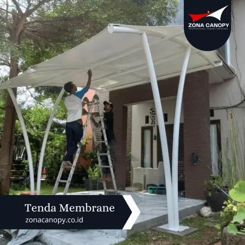 Canoppy Membrane Teras Rumah bogor
